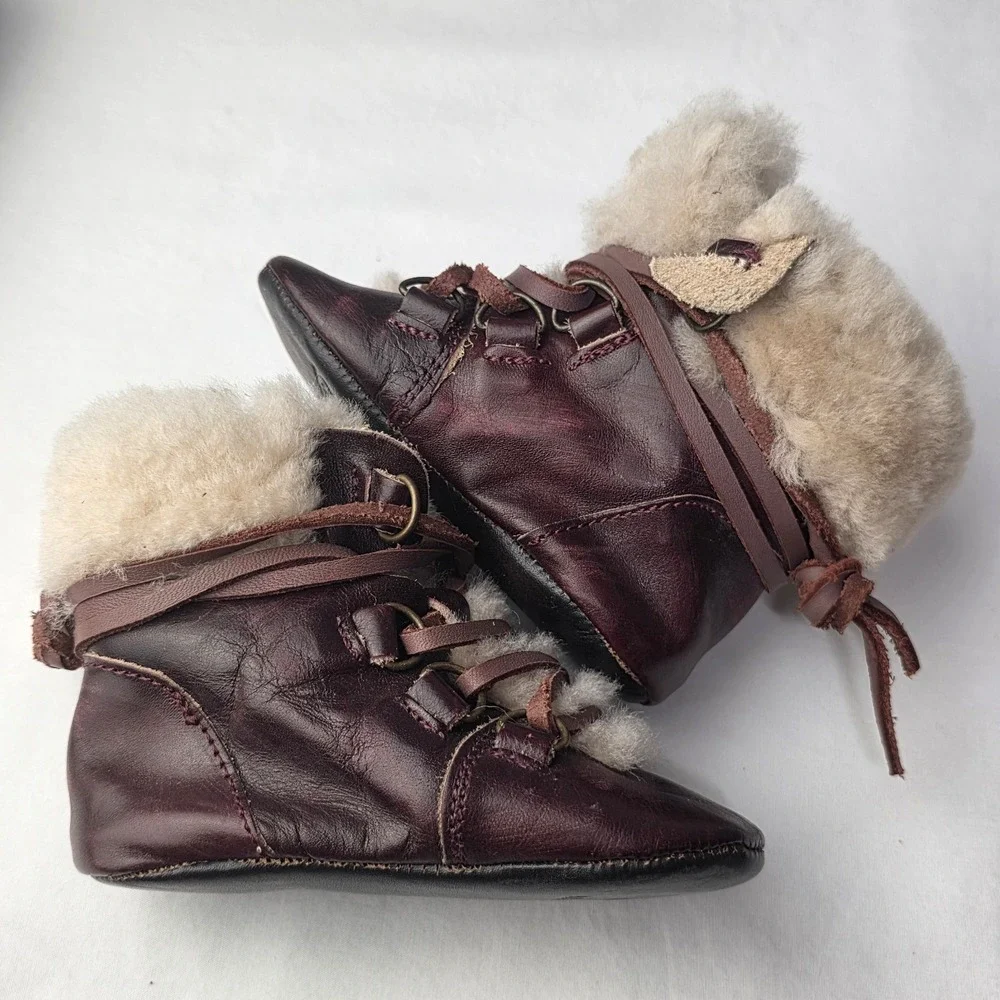 FREEBIRD BABY MOCCASINS - BABY SIZE 3 - Picture 4 of 6